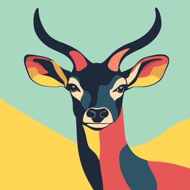 Antilope 20x20cm - Schilderen Op Nummer